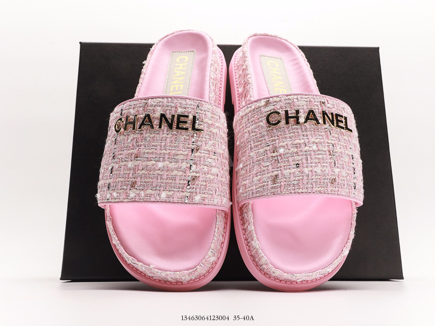 CHANEL Square Toe Luxury Slippers for Women