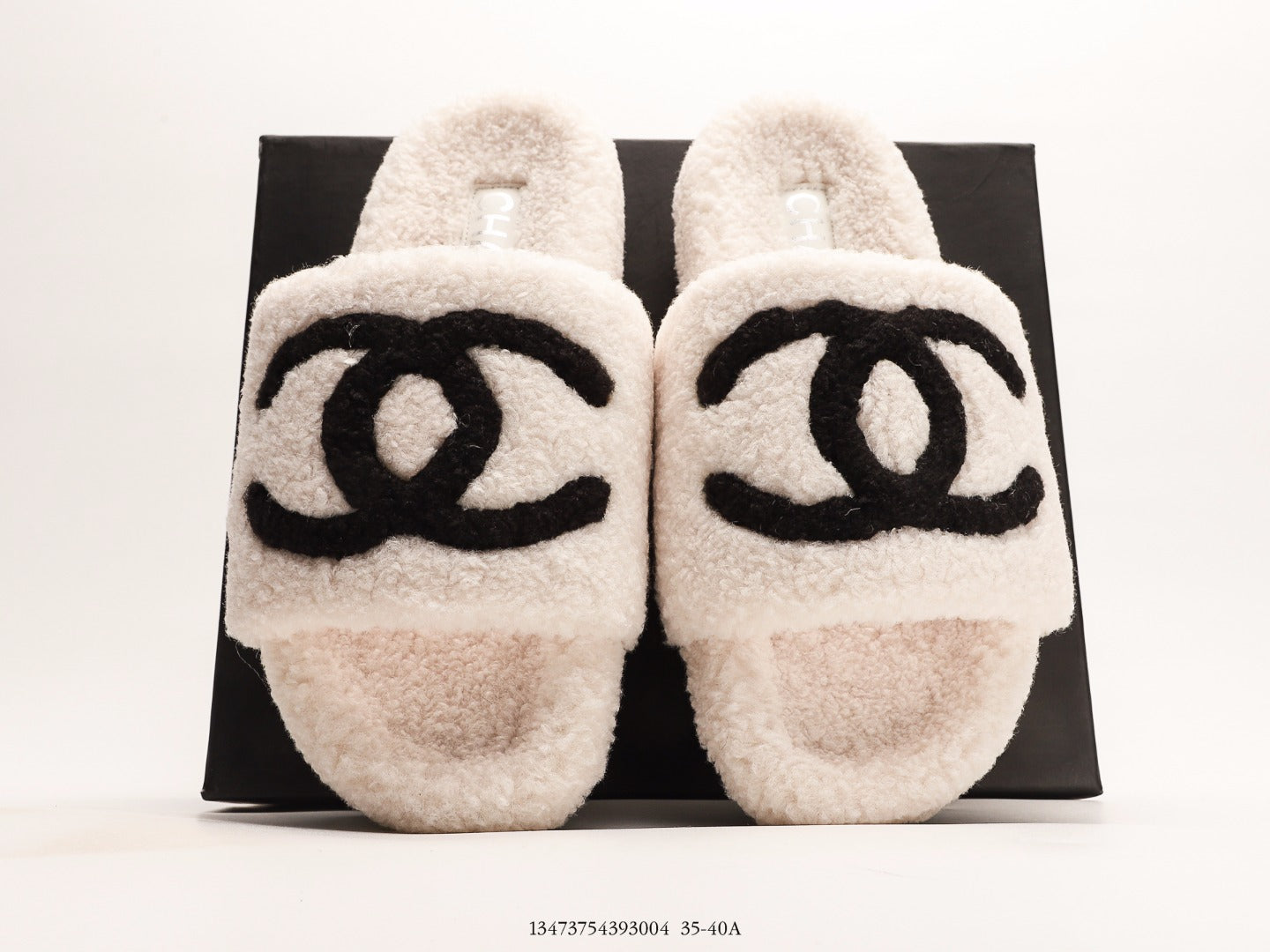 Luxury Chanel Wool Slippers - Authentic & Elegant