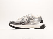 Chanel Early Spring Resort Series Xiaoxiang Metal Sneakers - Gold & Silver