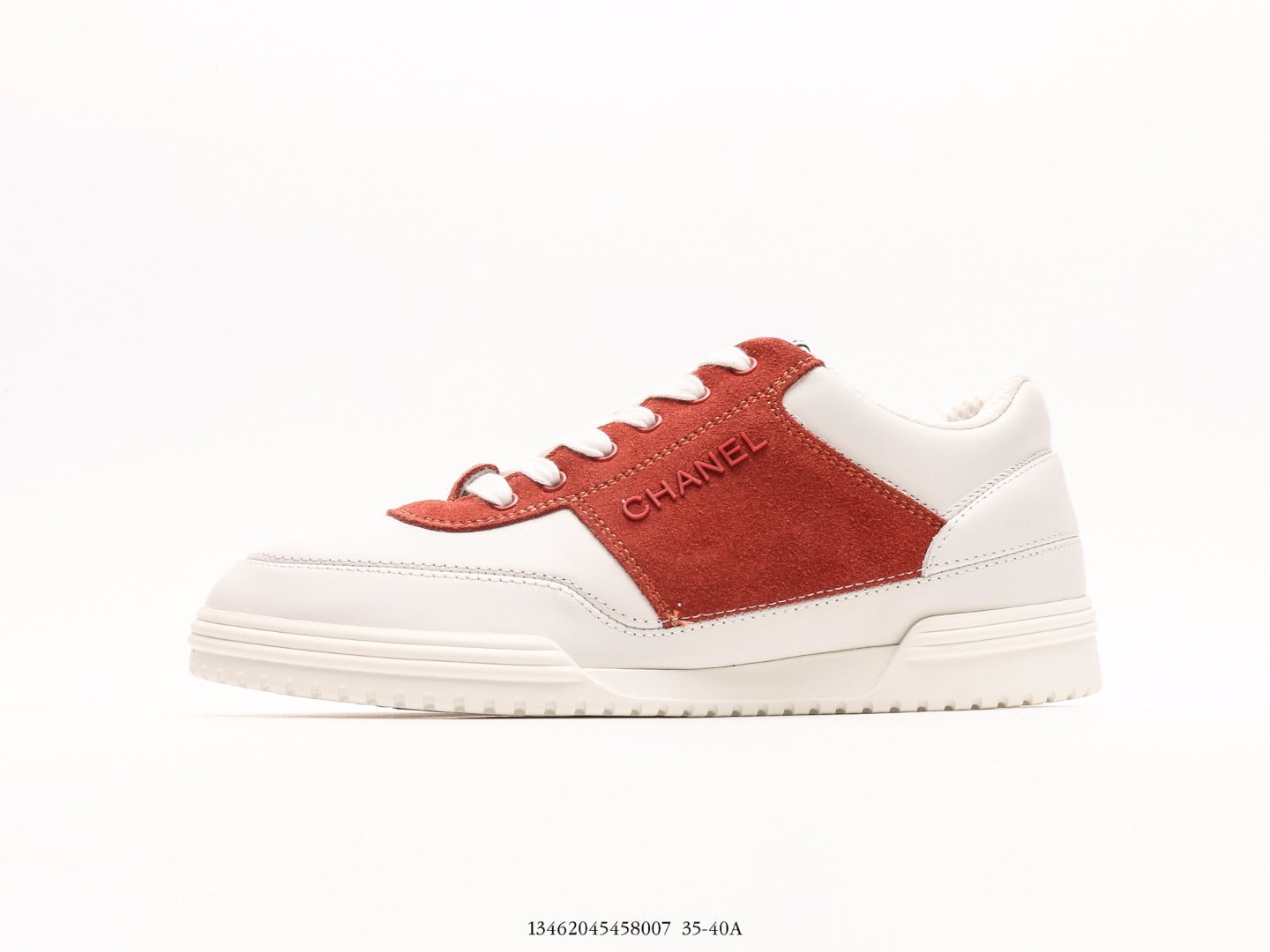 Chanel 2024 Spring/Summer White Suede & Calfskin Sneakers