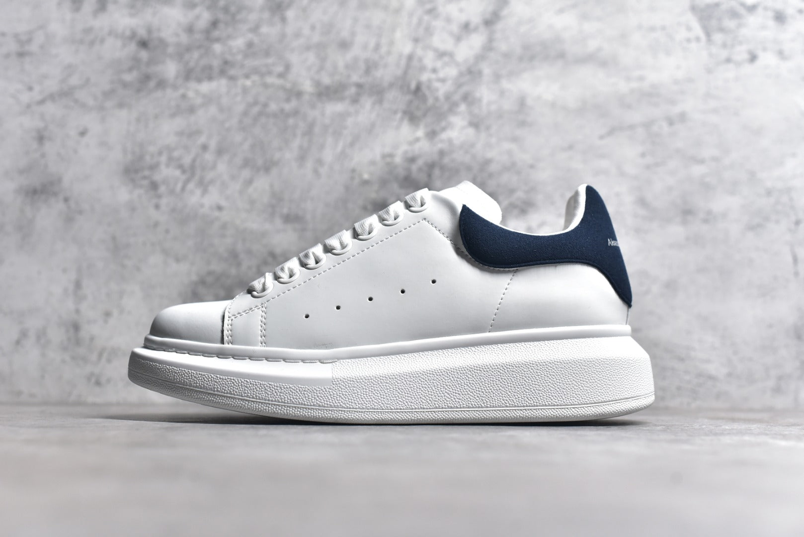 Alexander McQueen White Lace-Up Sneakers with NFC Chip - Limited Edition