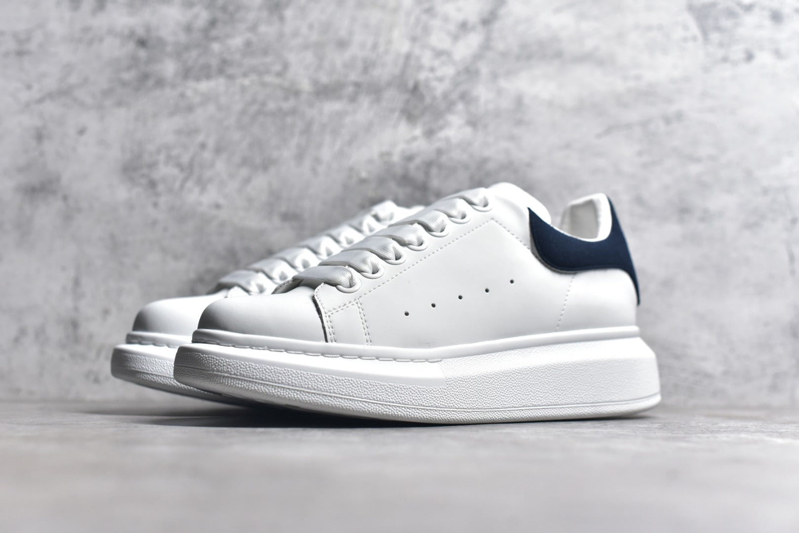 Alexander McQueen White Lace-Up Sneakers with NFC Chip - Limited Edition