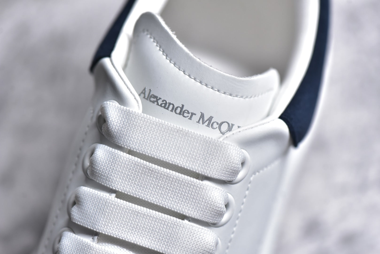 Pre-Heated Alexander McQueen Double 12 White Sneakers with Full Packaging