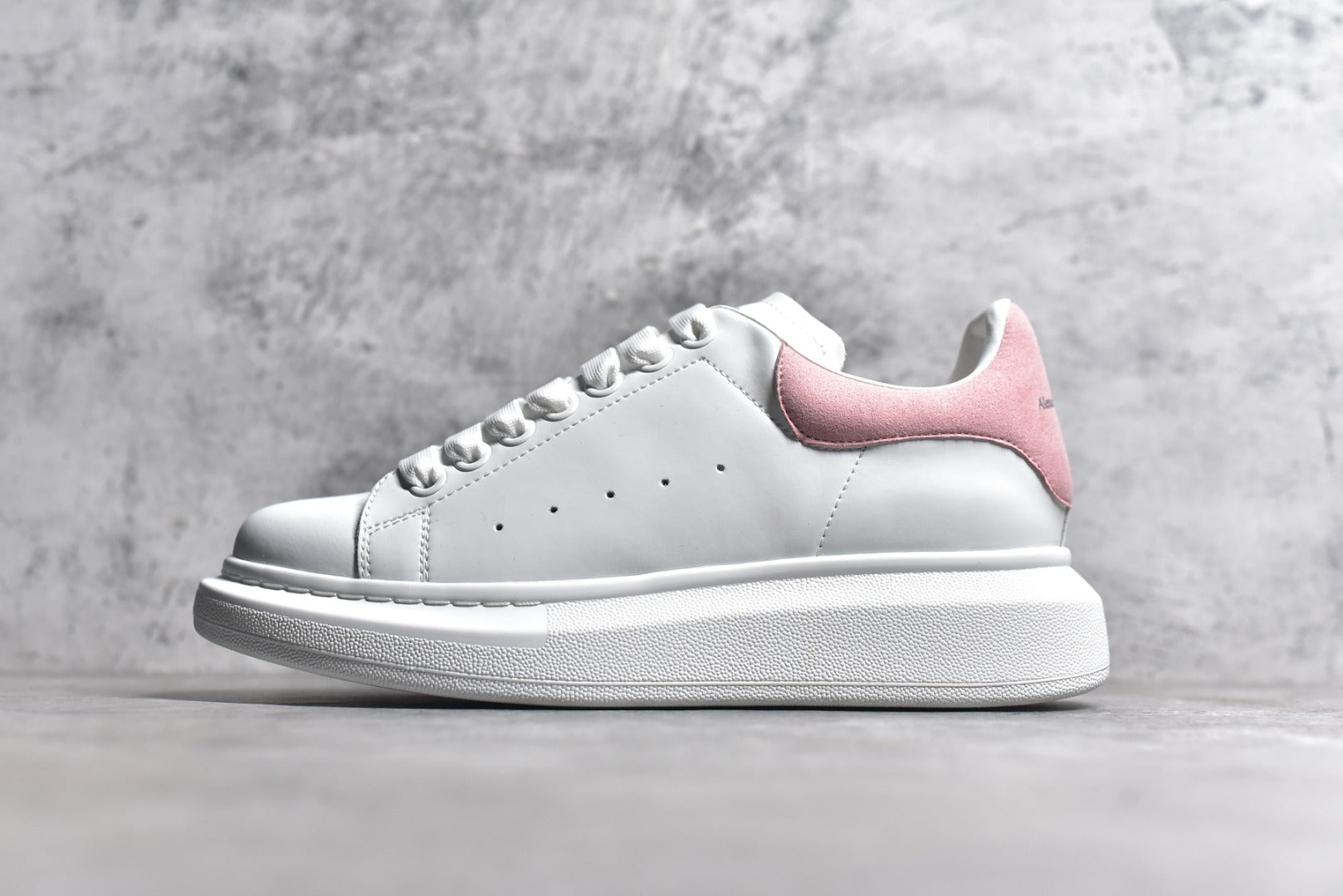 Alexander McQueen White Calfskin Sneakers with Anti-Counterfeiting Technology