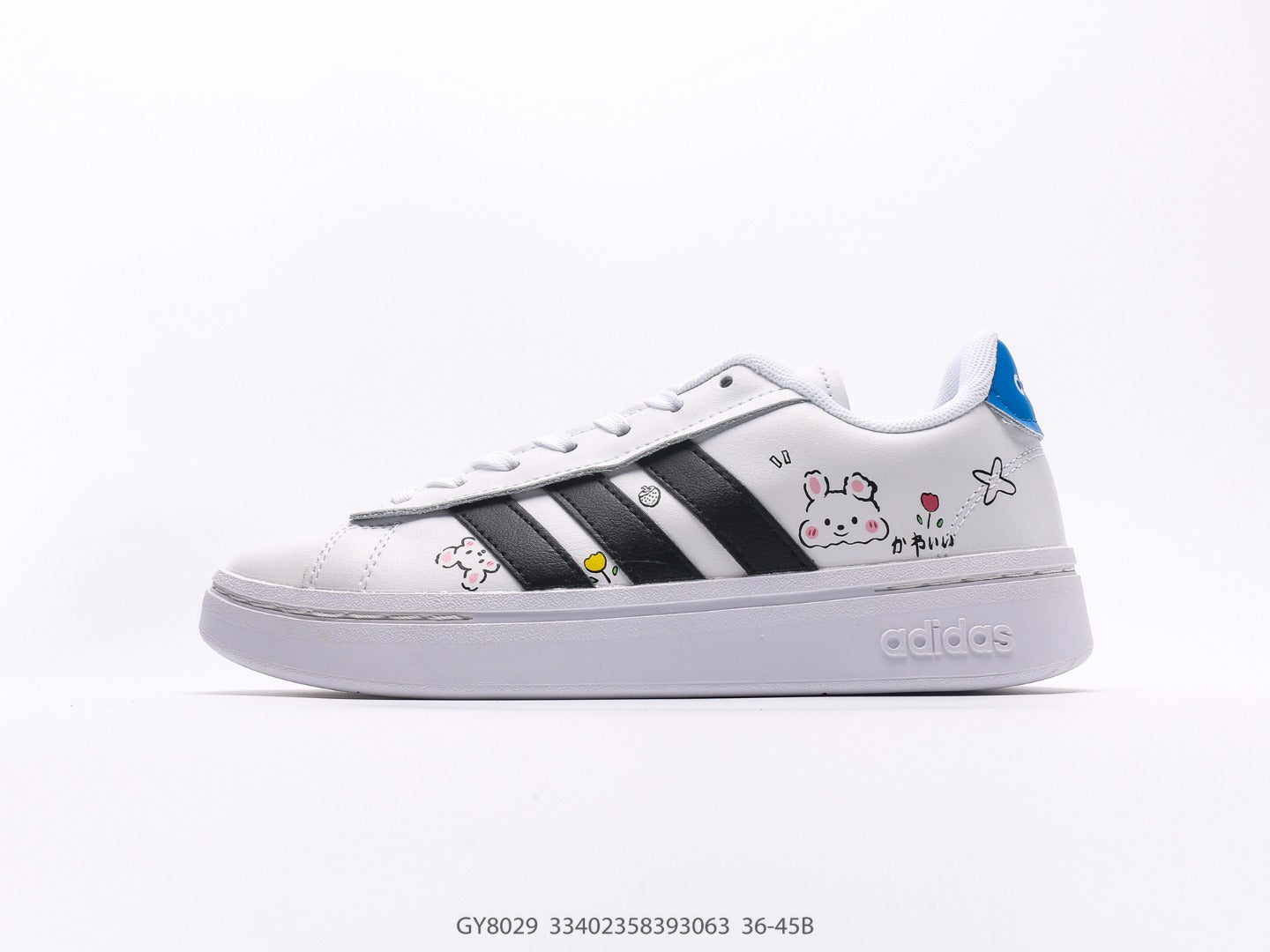Adidas Courtbeat POST UP Graffiti Hand-Painted Sneakers