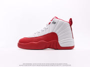 Air Jordan 12 Low AJ12 WH - Retro Basketball Shoes for Kids