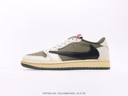 Travis Scott x Air Jordan 1 Reverse Mocha - Low-Top Basketball Shoes
