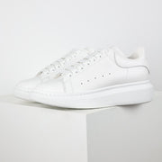 Alexander McQueen White Leather Sneakers with Anti-Counterfeit Features