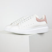Alexander McQueen Women's White Calfskin Lace-Up Sneakers