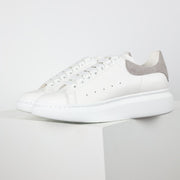 Alexander McQueen White Lace-Up Sneakers - Premium Calfskin
