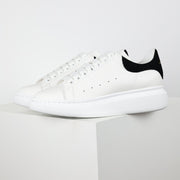 Alexander McQueen White Calfskin Lace-Up Sneakers