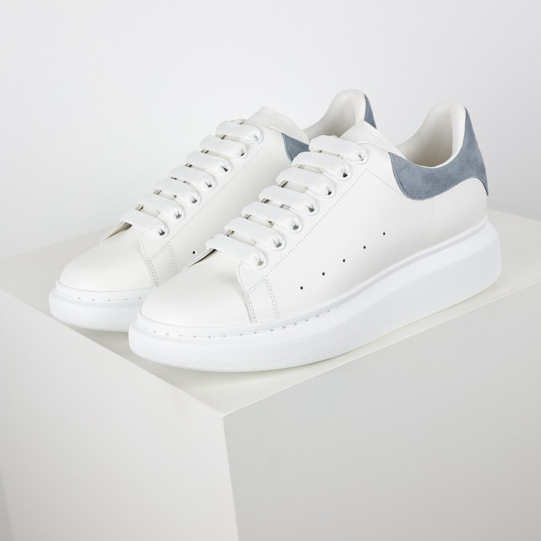 Alexander McQueen White Leather Sneakers with Anti-Counterfeiting Features