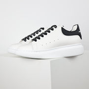 ** Premium Alexander McQueen White Calfskin Sneakers

**
