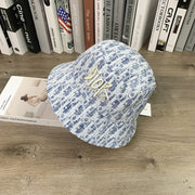 Dior Blue Logo Fisherman Hat for Men and Women