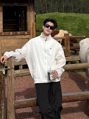 Nike Lightweight Hooded Windbreaker Jacket for Men & Women - Sun Protection, Couples Style