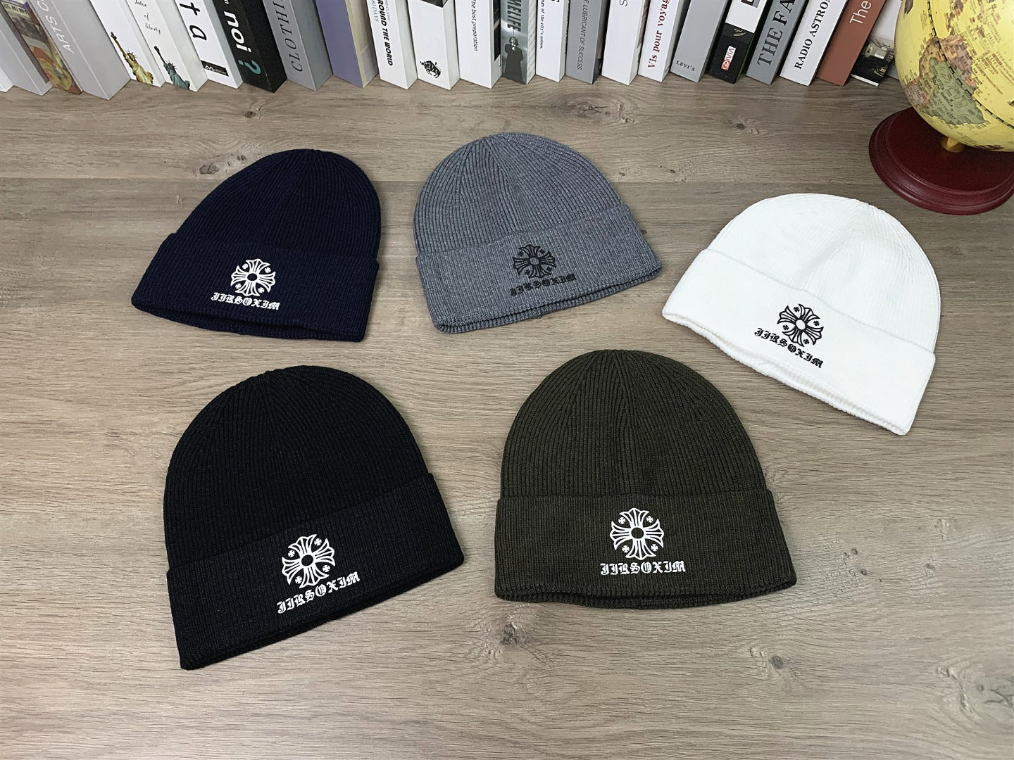 Unisex Knitted Wool Heart Hat - Classic Winter Accessory