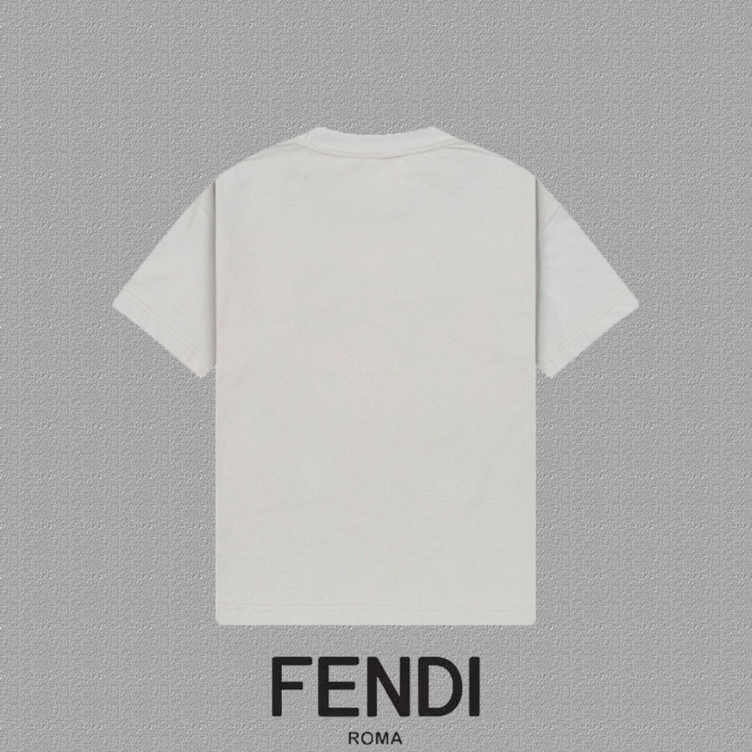 Fendi 2025FW Unisex Short-Sleeved T-Shirt - Heavyweight Fabric