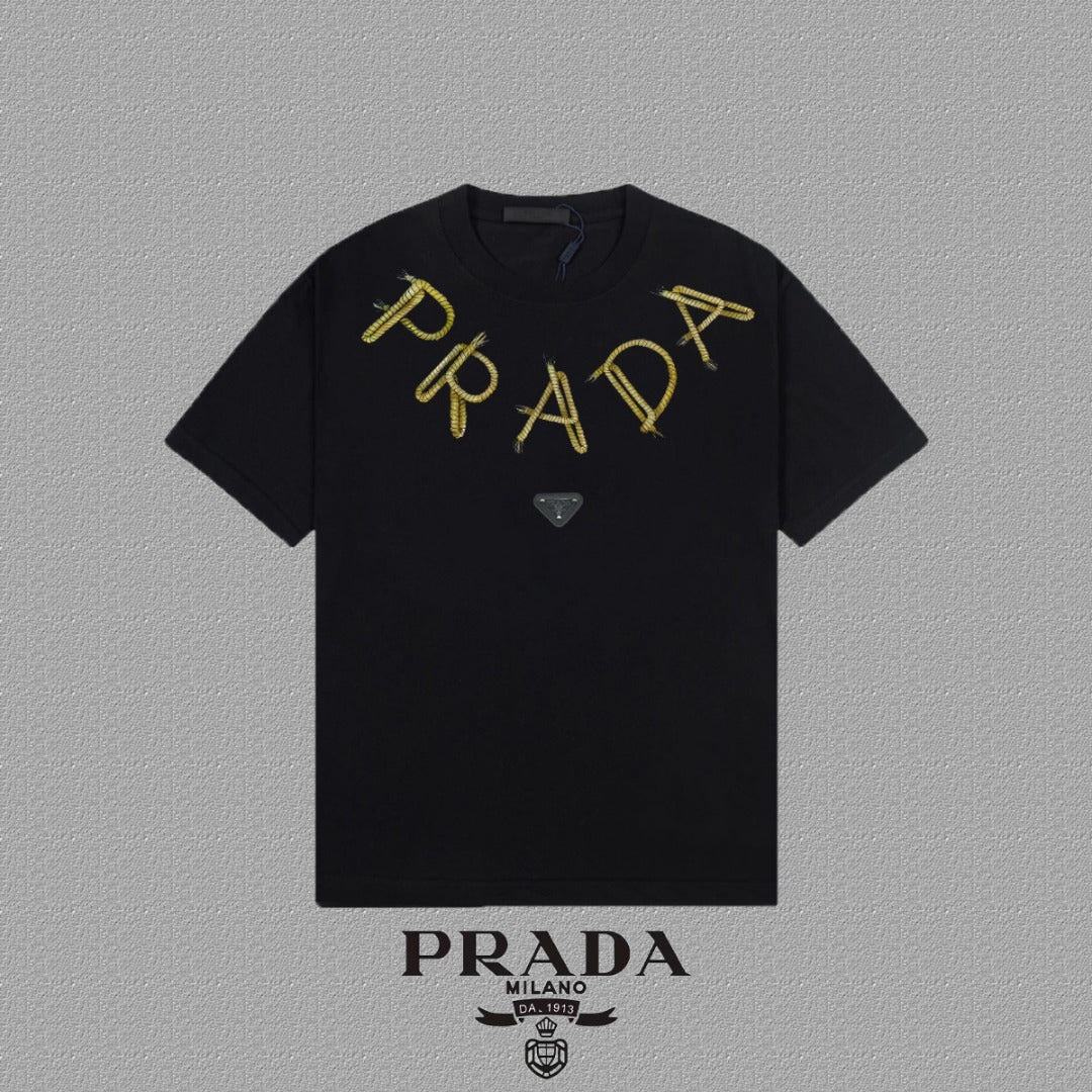 Prada 2025FW Unisex High-End Short-Sleeved T-Shirt