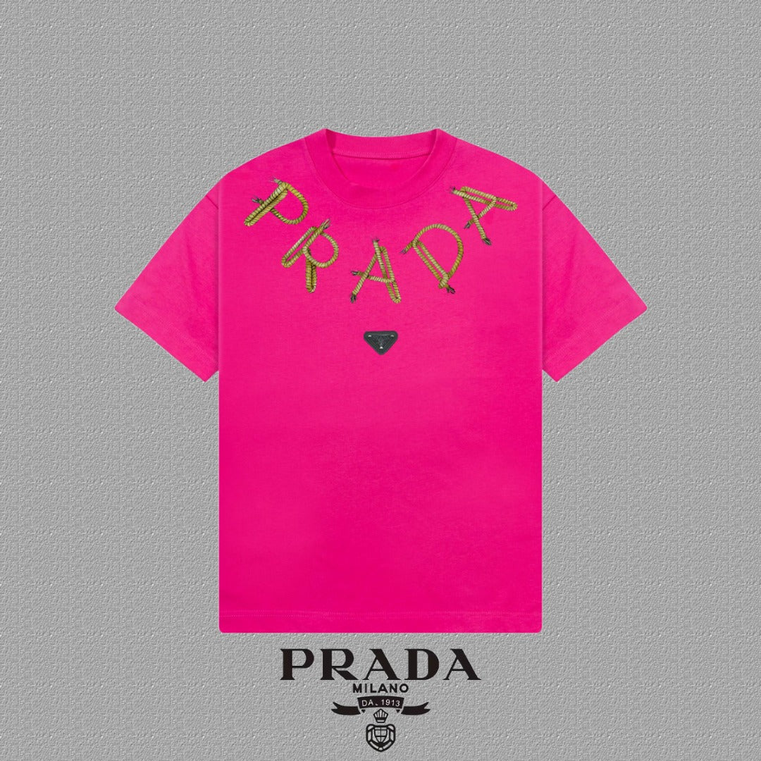 High-End Prada 2025FW Unisex Short-Sleeve T-Shirt