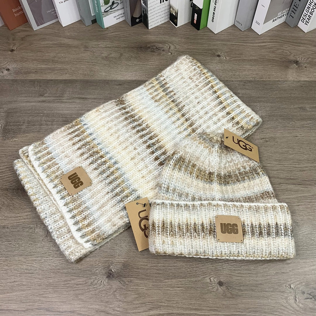 UGG Cold Weather Hat and Scarf Set - Unisex Wool Accessories