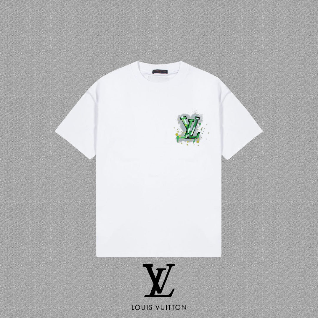 Louis Vuitton Unisex LV Logo Short-Sleeved T-Shirt - 2025 Spring/Summer Collection