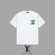 Louis Vuitton Unisex LV Logo Short-Sleeved T-Shirt - 2025 Spring/Summer Collection