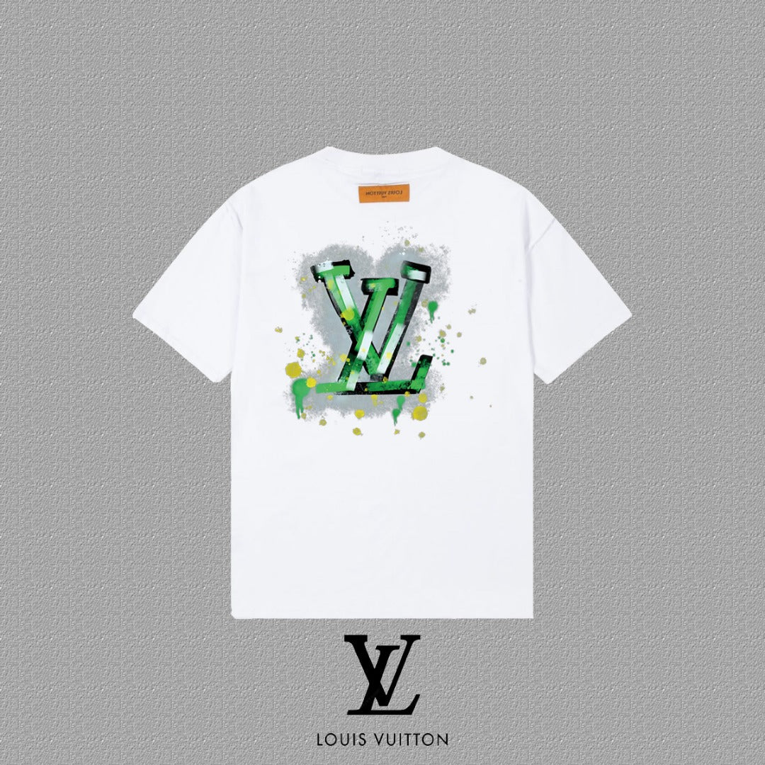Louis Vuitton Unisex LV Logo Short-Sleeved T-Shirt - 2025 Spring/Summer Collection