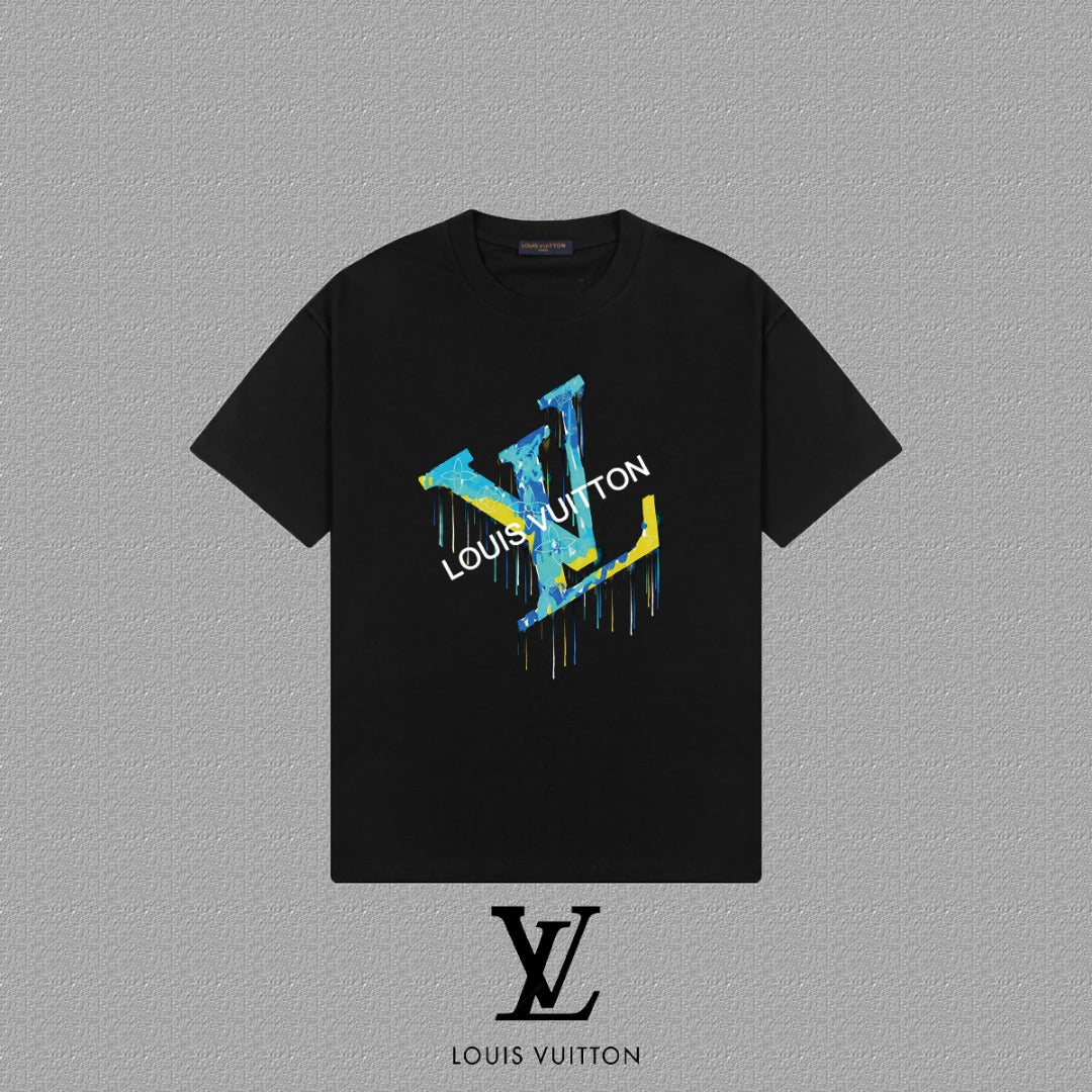 Louis Vuitton 2025FW Unisex LV Letter Short-Sleeved T-Shirt