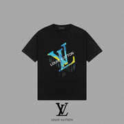 Louis Vuitton 2025FW Unisex LV Letter Short-Sleeved T-Shirt