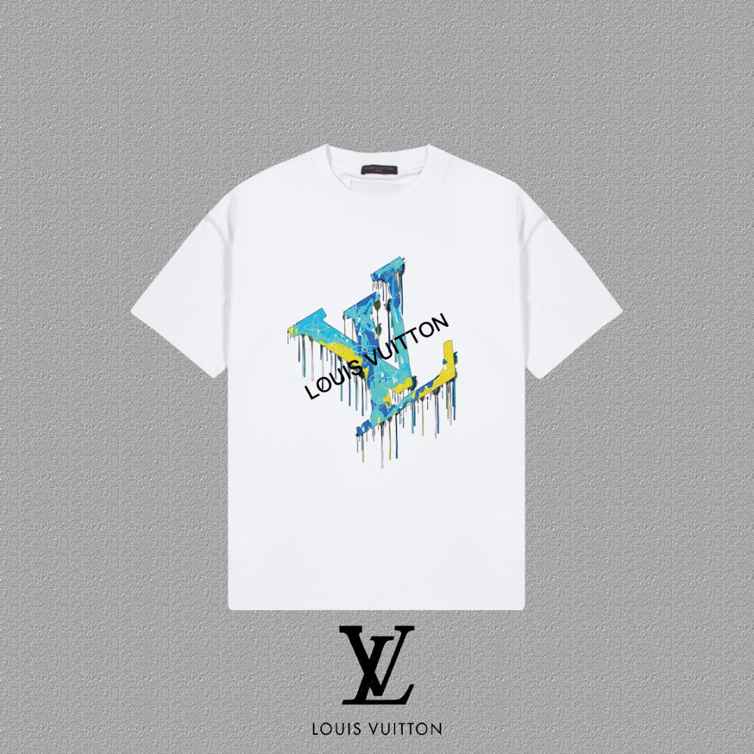 Louis Vuitton Unisex LV Letter Short-Sleeved T-Shirt - 2025 Spring/Summer Collection