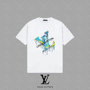 Louis Vuitton Unisex LV Letter Short-Sleeved T-Shirt - 2025 Spring/Summer Collection