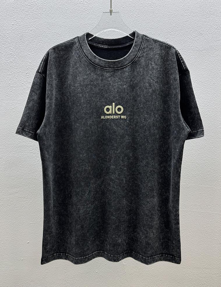 Unisex Washed Distressed Hoodie - ALO Foam Print Collection