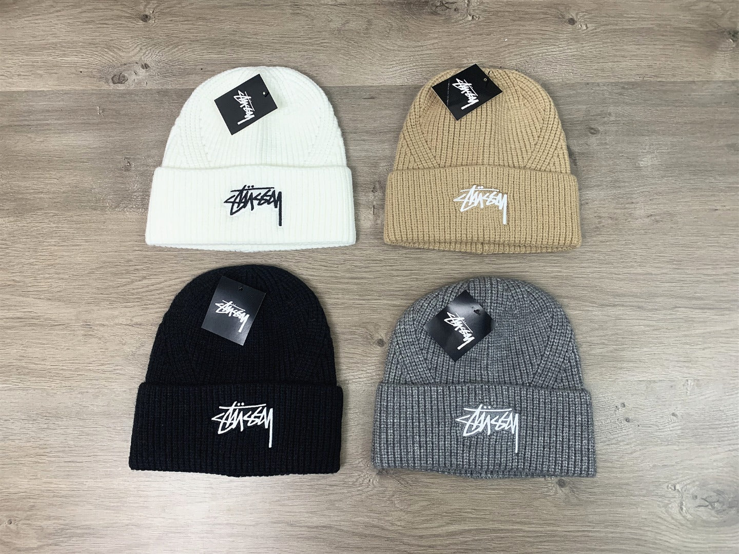 Unisex Stucy Classic Knitted Hat - Versatile Wool Cold Weather Accessory