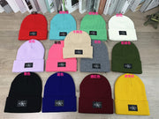 Unisex Knitted Wool Hat - Versatile Cold Weather Beanie