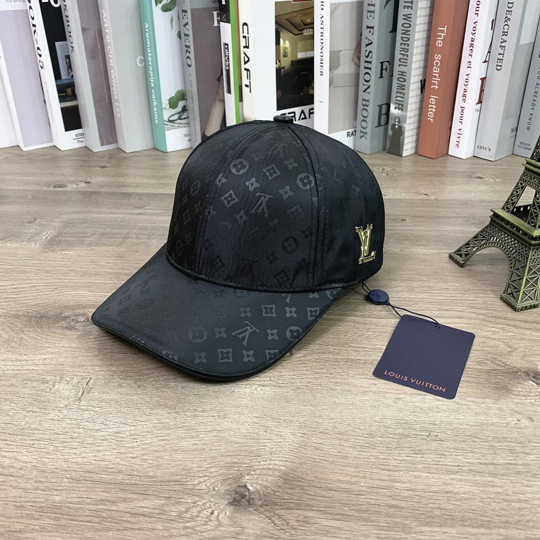Unisex Classic Adjustable Baseball Cap - Black & Khaki