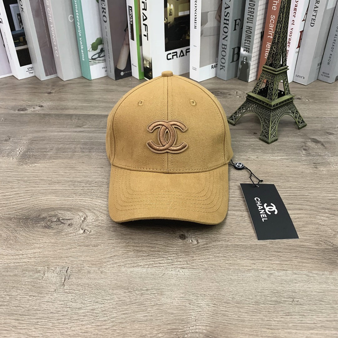 CHANEL Classic Hard-Top Baseball Cap - Versatile Unisex Hat in Khaki, Black, and Off-White