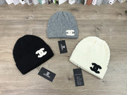 CHANEL Knitted Cold Weather Hat for Men and Women - Versatile and Warm